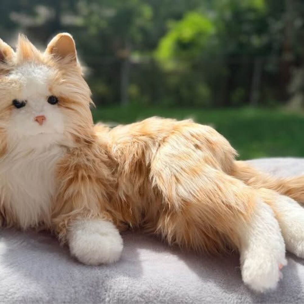 Joy For All Companion Cat Interactive Therapy Pet Orange White Working